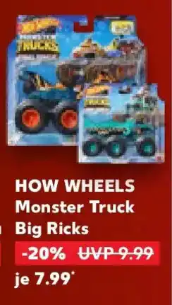 Kaufland HOW WHEELS Monster Truck Big Ricks Angebot