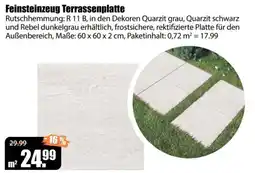 V Baumarkt Feinsteinzeug Terrassenplatte Angebot