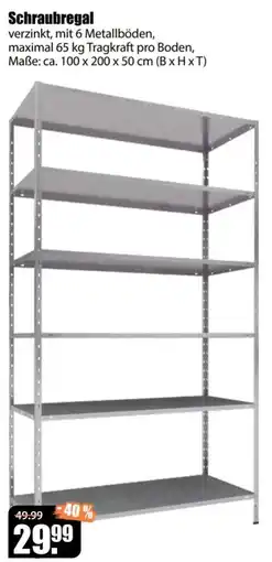 V Baumarkt Schraubregal Angebot