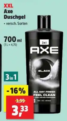 Thomas Philipps XXL Axe Duschgel Angebot