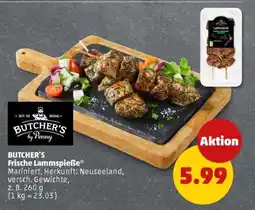 PENNY BUTCHER'S Frische Lammspieße Angebot