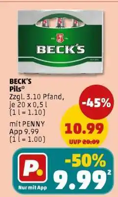 PENNY Beck's Pils Angebot