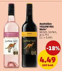 PENNY Australien yellow tail Wein Angebot