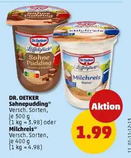 PENNY DR. OETKER Sahnepudding Angebot