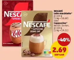 PENNY Nescafé Latte Macchiato oder Cappuccino Angebot