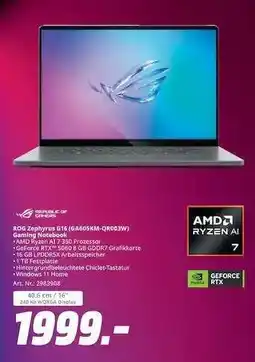 MediaMarkt ROG Zephyrus 616 (GA605KM-QR03W) Angebot