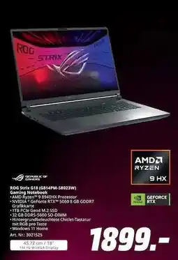 MediaMarkt ROG Strix G18 (G814PM-S8023W) Angebot
