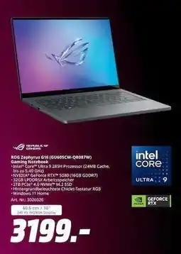 MediaMarkt ROG Zephyrus G16 (GU605CW-QR087W) Angebot
