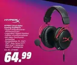 MediaMarkt HYPERX Cloud Alpha Gaming-Kopfhörer Angebot