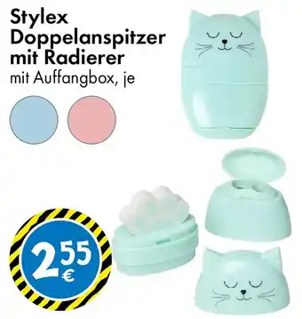 TEDi Stylex Doppelanspitzer mit Radierer Angebot