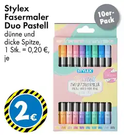 TEDi Stylex Fasermaler Duo Pastell Angebot