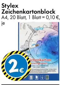 TEDi Stylex Zeichenkartonblock A4 Angebot