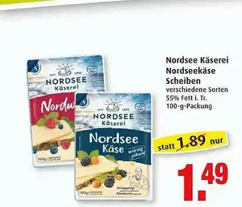 Markant Nordsee Käserei Nordseekäse Scheiben Angebot