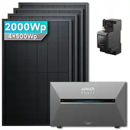 Netto Marken-Discount SolarMars 2000W Balkonkraftwerk mit Speicher, Anker SOLIX Solarbank 3 E2700 Pro - Ohne Halterung Angebot