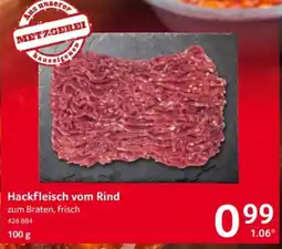 Selgros Hackfleisch vom Rind Angebot