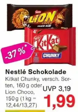 Jawoll Nestlé Schokolade KitKat Chunky Angebot