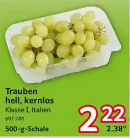 Selgros Trauben hell, kernlos Angebot