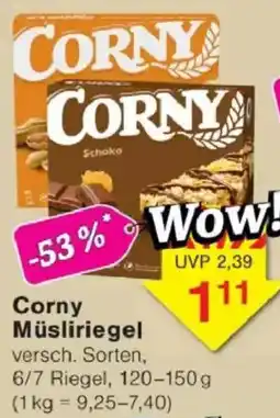 Jawoll Corny Müsliriegel Angebot