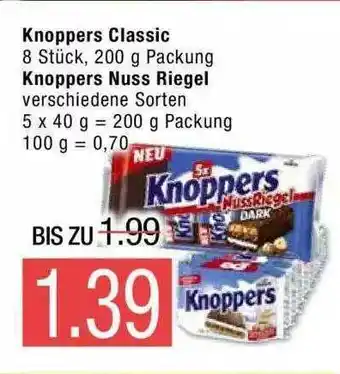 Marktkauf Knoppers Classic Oder Nuss Riegel Angebot