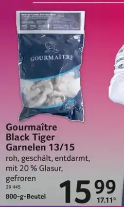 Selgros Gourmaître Black Tiger Garnelen Angebot