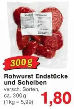 Jawoll Salami Rohwurst Endstücke und Scheiben Angebot