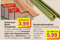 Jawoll Universal-Brett Douglasie Angebot