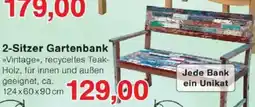 Jawoll 2-Sitzer Gartenbank »Vintage«, recyceltes Teak-Holz Angebot