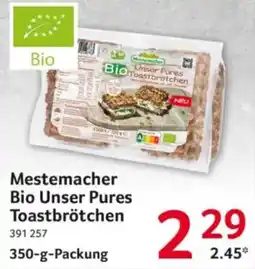 Selgros Mestemacher Bio Unser Pures Toastbrötchen Angebot