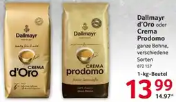 Selgros Dallmayr d'Oro oder Crema Prodomo Angebot