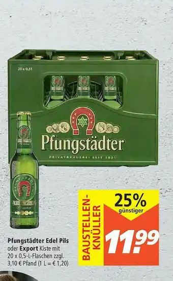 Marktkauf Pfungstädter Edel Pils Oder Export Angebot