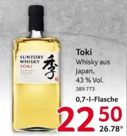 Selgros Suntory Whisky Toki Angebot