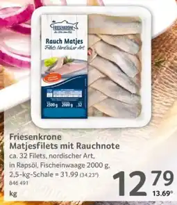 Selgros Friesenkrone Matjesfilets mit Rauchnote Angebot