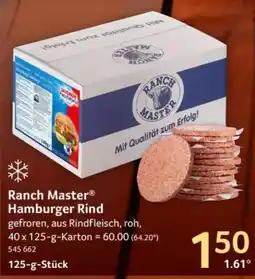 Selgros Ranch Master Hamburger Rind Angebot