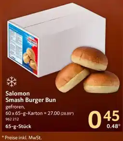 Selgros Salomon Smash Burger Bun Angebot