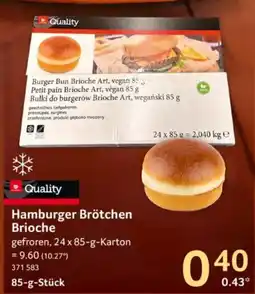 Selgros Quality Hamburger Brötchen Brioche Angebot