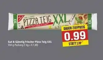 Marktkauf Gut & Günstig Frischer Pizza Teig XXL Angebot