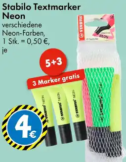 TEDi Stabilo Textmarker Neon Angebot