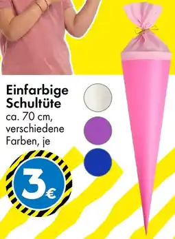 TEDi Einfarbige Schultüte Angebot