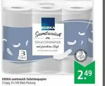 Marktkauf Edeka Samtweich Toilettenpapier Angebot