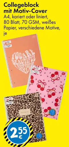 TEDi Collegeblock mit Motiv-Cover Angebot