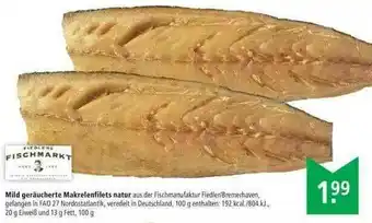 Marktkauf Mild Geräucherte Makrelenfilets Natur Fischmarkt Angebot