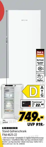 MEDIMAX Liebherr stand-gefrierschrank fnd 4625-22 Angebot