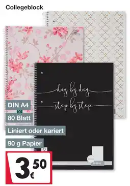 Woolworth Collegeblock liniert Angebot