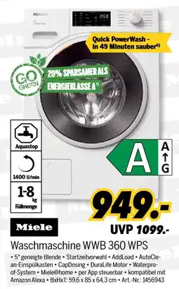 MEDIMAX Miele waschmaschine wwb 360 wps Angebot