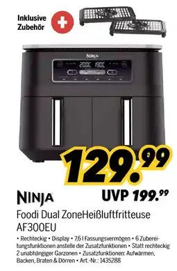 MEDIMAX Ninja foodi dual zoneheißluftfritteuse af300eu Angebot