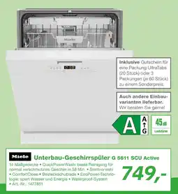 EP Miele unterbau-geschirrspüler g 5611 scu active Angebot