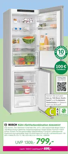 EP Bosch kühl-/gefrierkombination kgn36eicf Angebot
