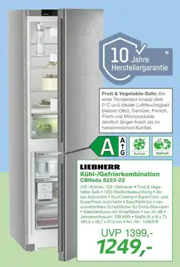 EP Liebherr kühl-/gefrierkombination Angebot