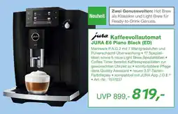 EP Jura kaffeevollautomat e6 piano black (ed) Angebot