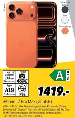MEDIMAX Apple iphone 17 pro max Angebot
